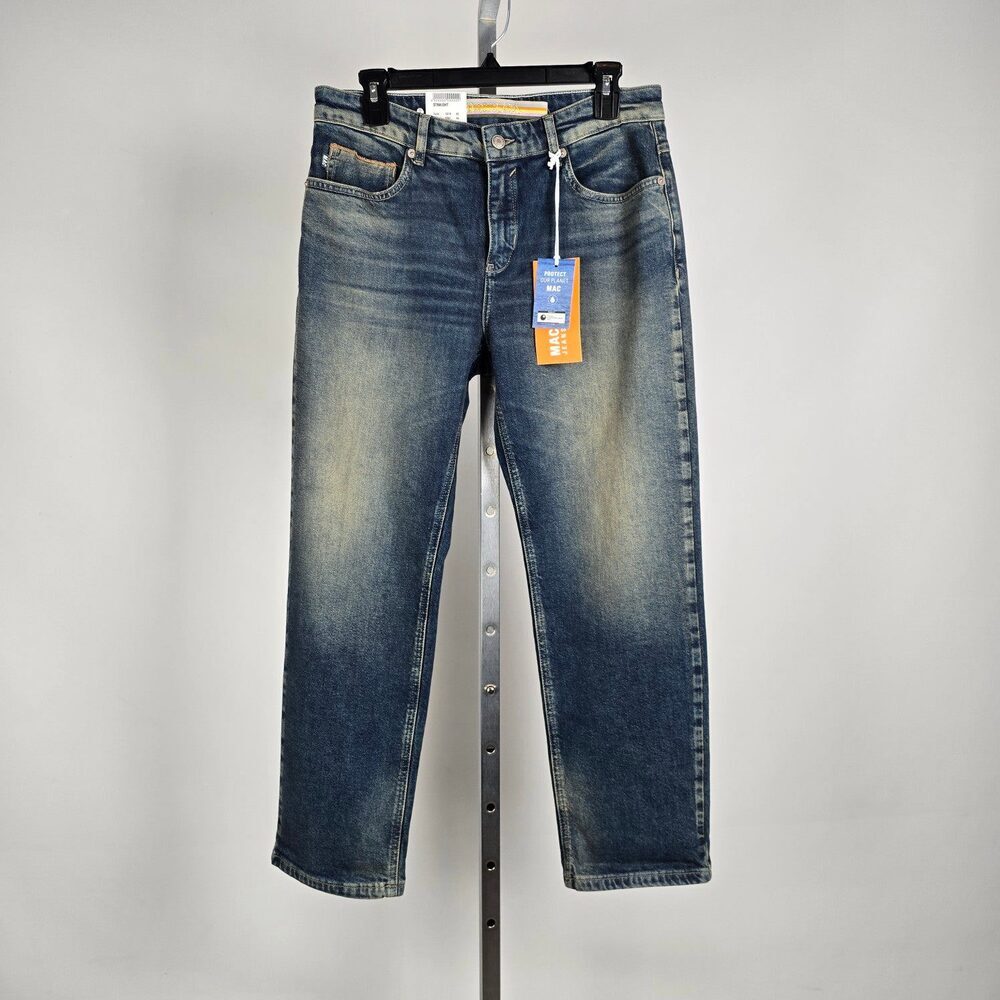 NWT MAC Jeans Straight Fit Straight Leg Cropped Denim Jeans Size 6